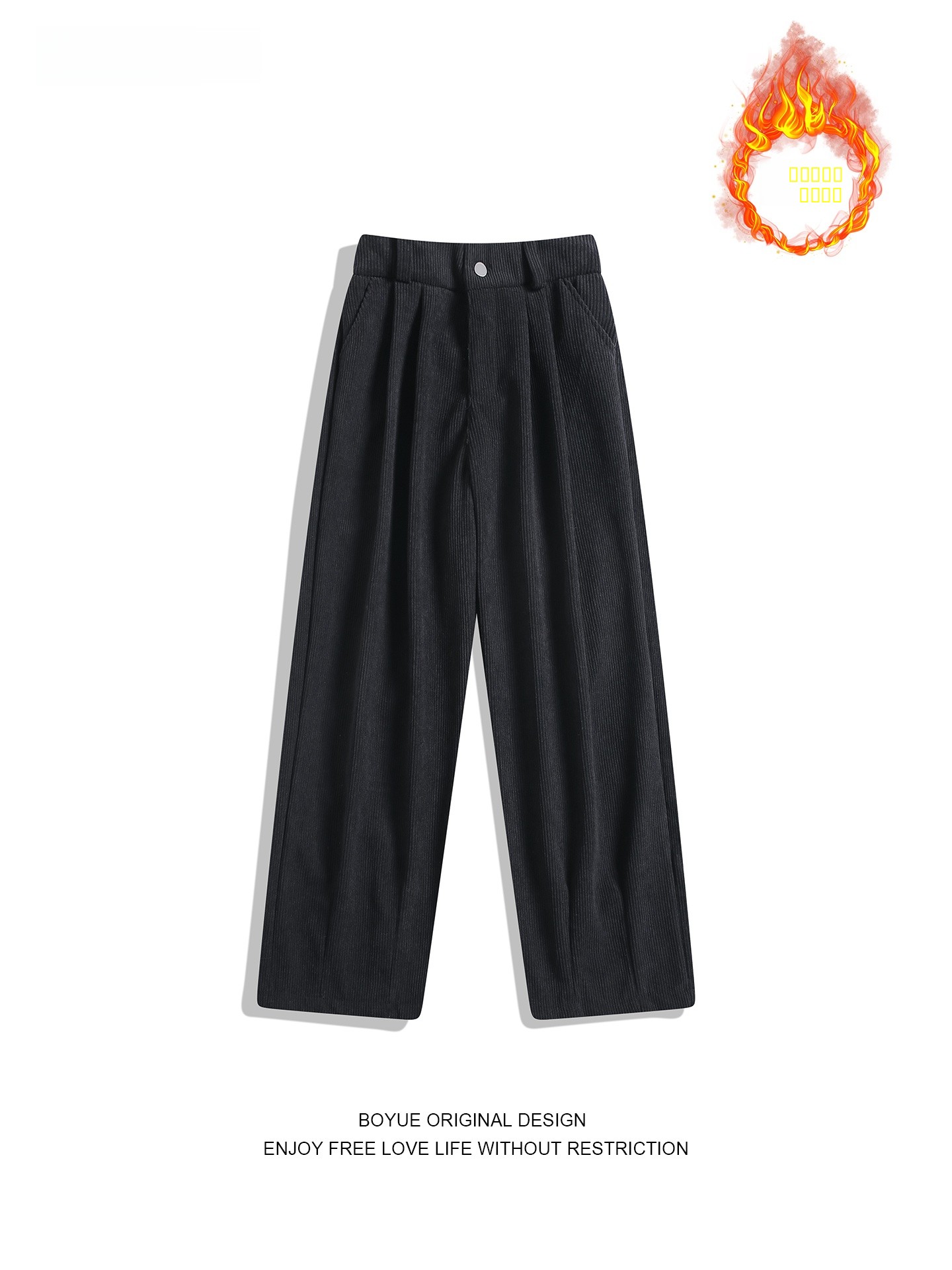Corduroy Pant Warm - Boyue Men's Thiened Corduroy Straight Leg