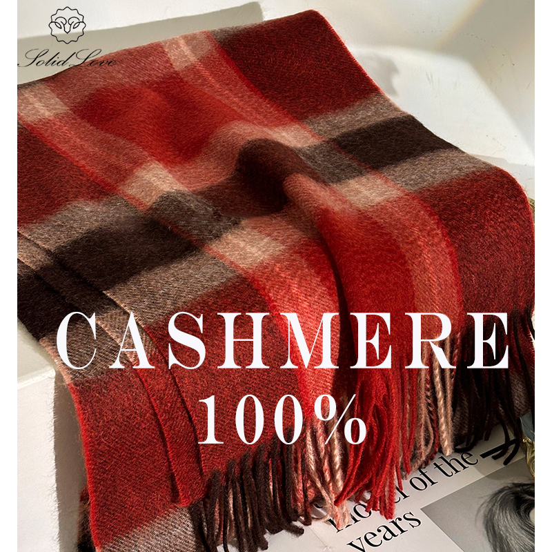 100% Cashmere Scarf   Plaid  W - Wool Scarf Men incelemesi ve fiyatı