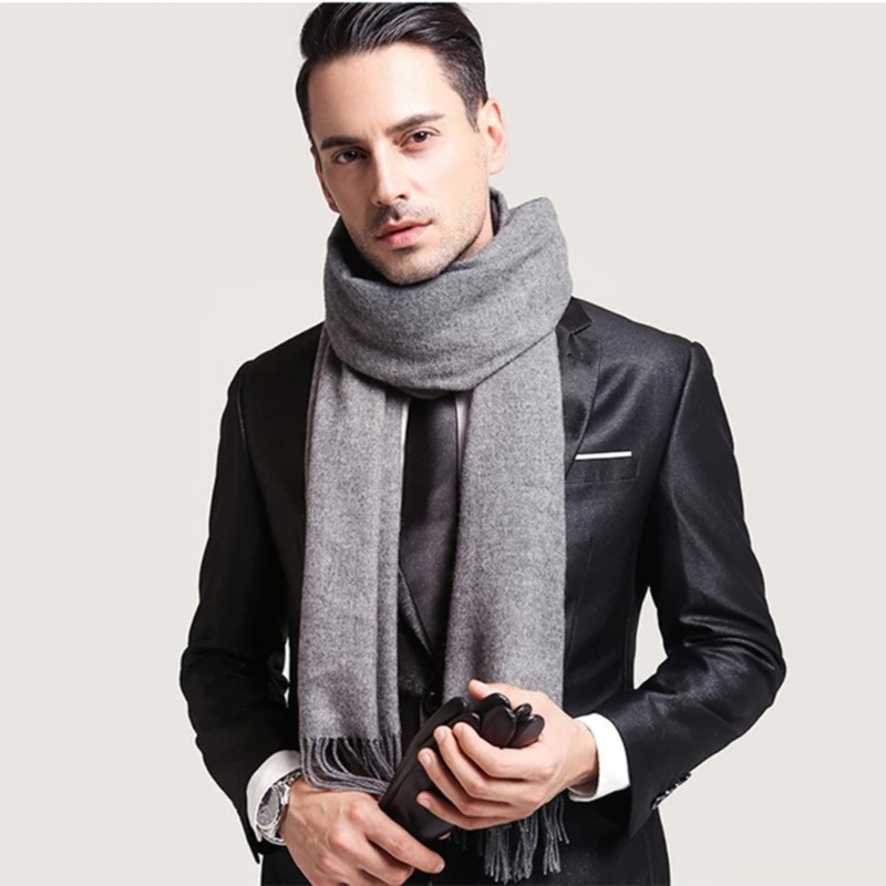 2025 Wool Scarves Winter Soft  - Wool Scarf Men incelemesi ve fiyatı