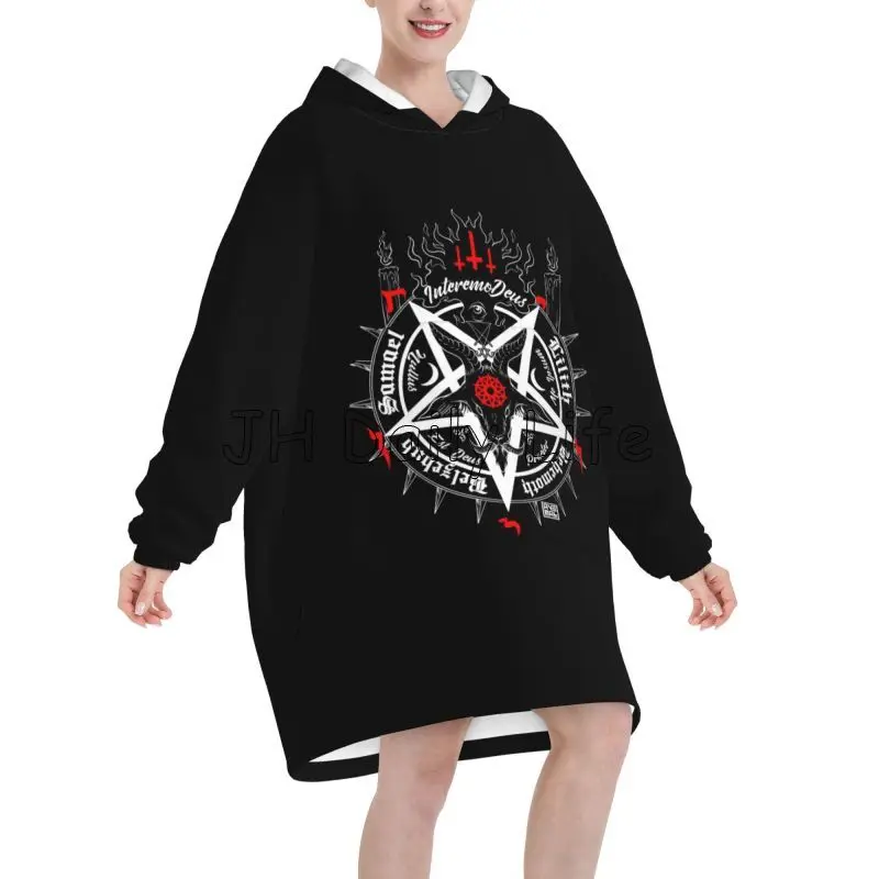 Black Satan Skull Dead Head My - Sherpa Hoodie Fleece incelemesi ve fiyatı