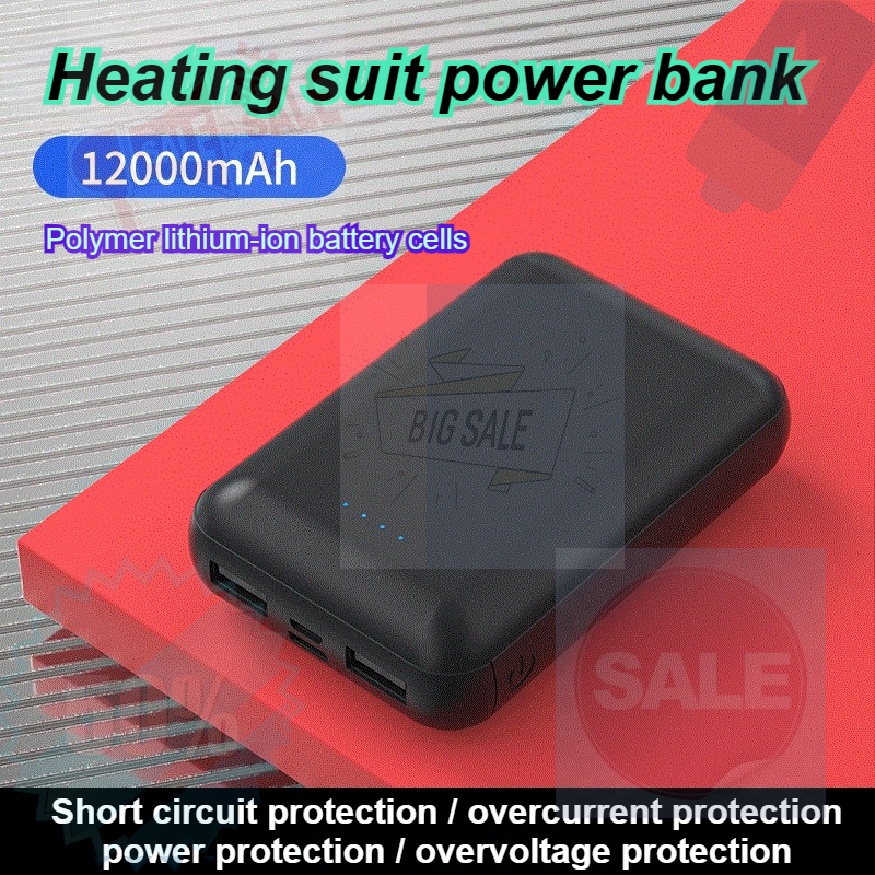 12000mAh Heating Clothing Powe - Heated Vest Battery incelemesi ve fiyatı