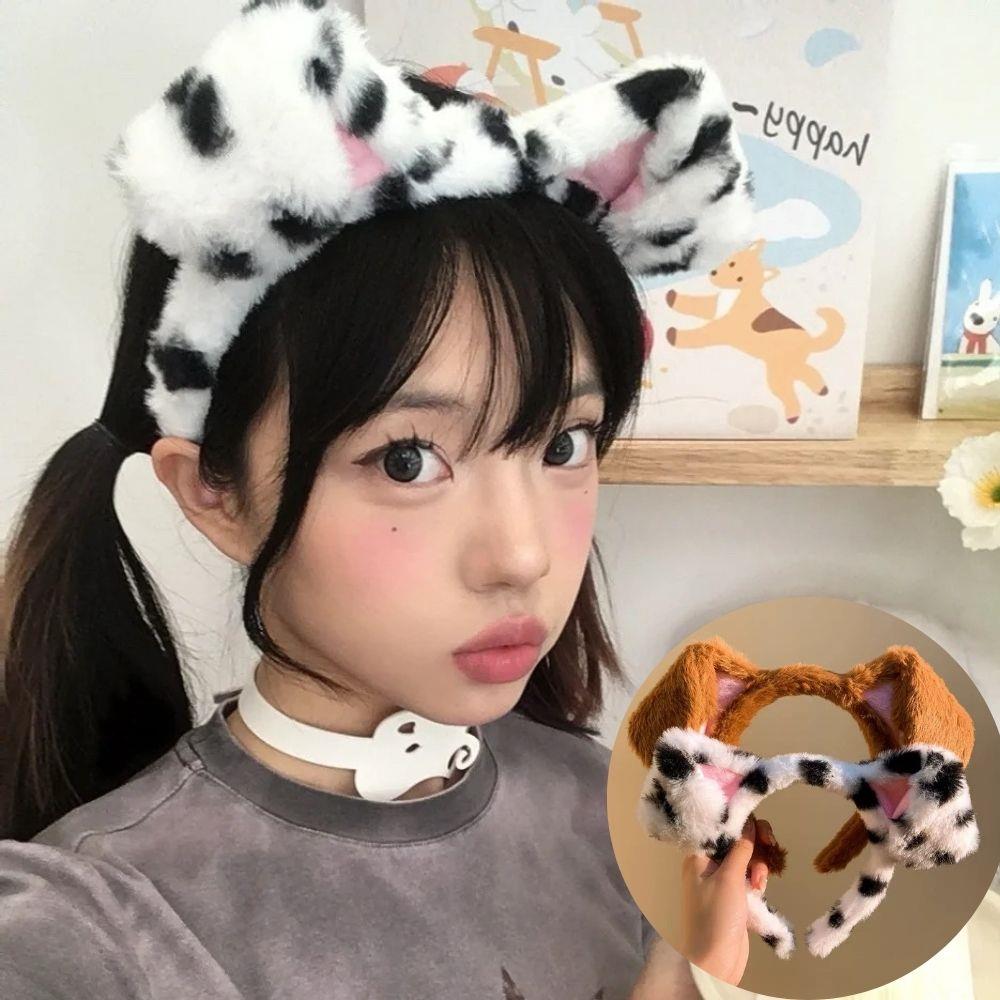 Spotted Dogs Folded Ear Hairba - Winter Headband Fleece incelemesi ve fiyatı