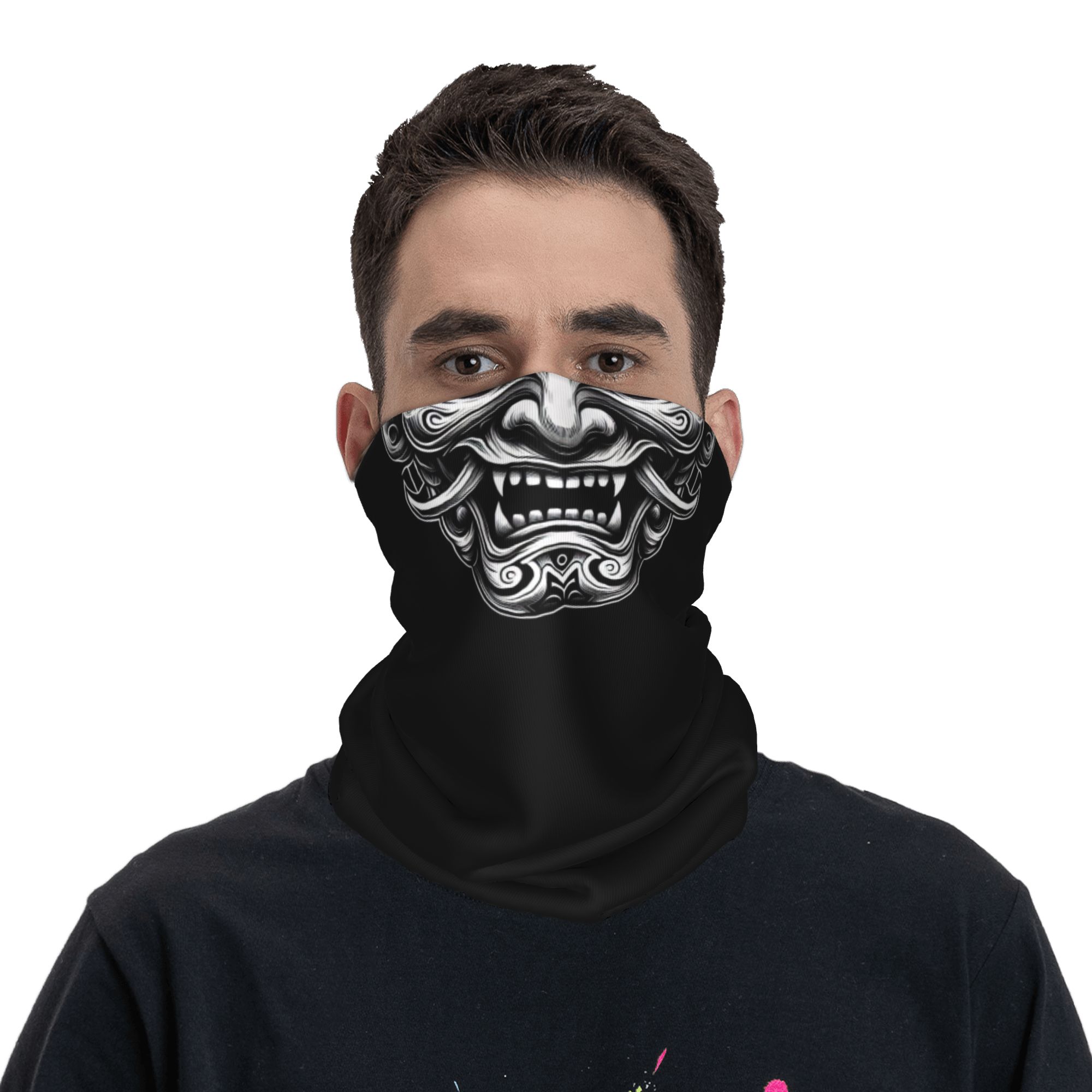Custom Samurai Oni Demon Banda - Neck Gaiter Fleece incelemesi ve fiyatı