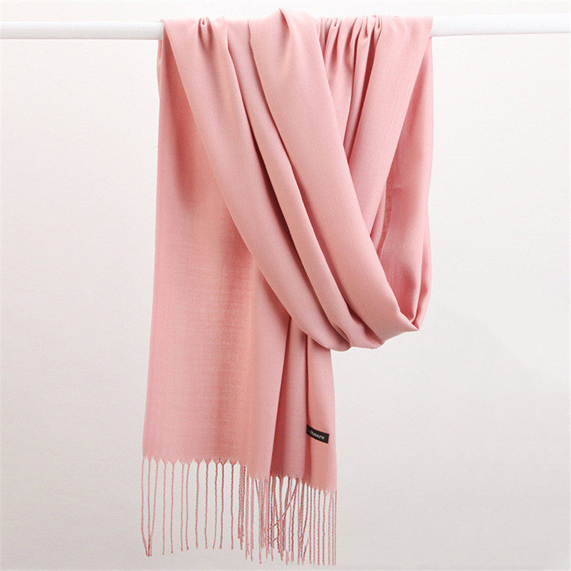 Fashion Solid Color 2023 Women - Cashmere Pashmina Wrap incelemesi ve fiyatı