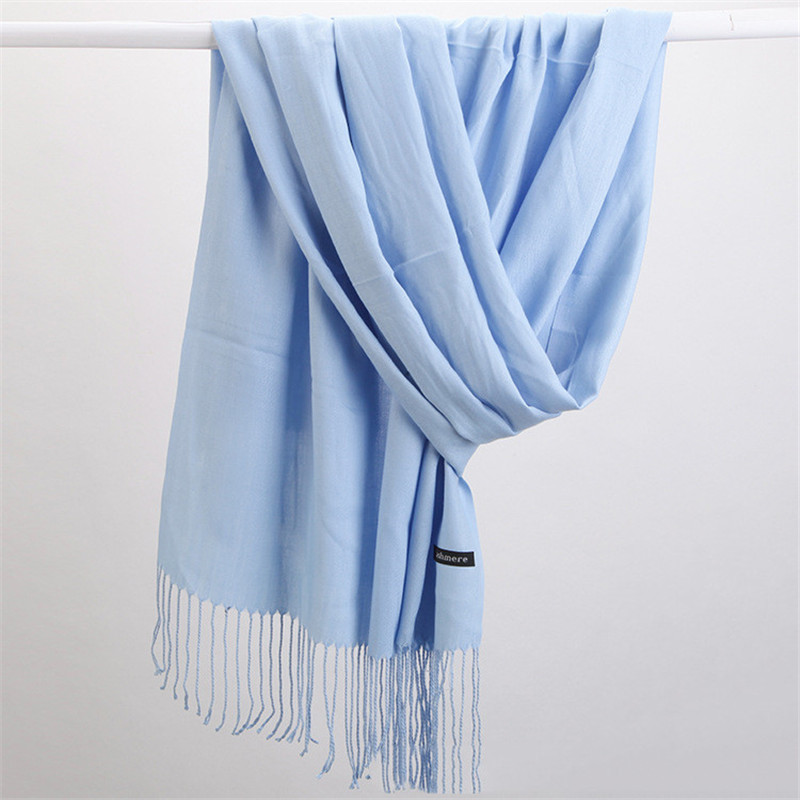 Fashion Solid Color 2023 Women - Cashmere Pashmina Wrap incelemesi ve fiyatı