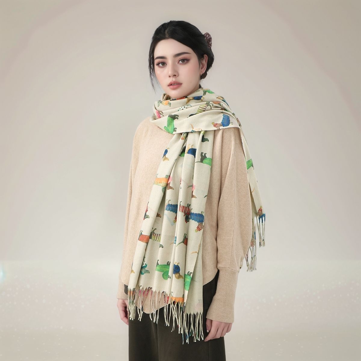 New Cashmere Scarf Shawl Dachs - Cashmere Pashmina Wrap incelemesi ve fiyatı