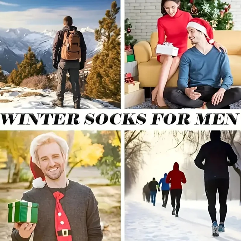 2 Pairs Winter Warm Socks Men' - Thermal Sock Wool incelemesi ve fiyatı