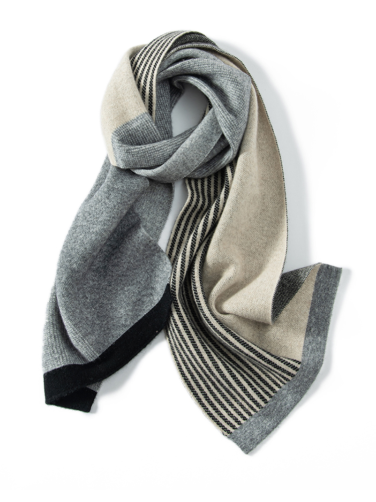 MELILAMB New Winter Men's 100% - Wool Scarf Men incelemesi ve fiyatı