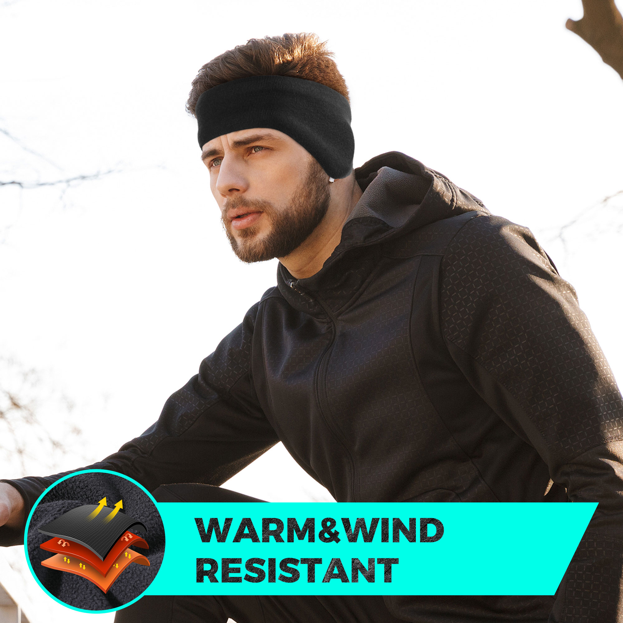 Winter Fleece Bandana Double-l - Winter Headband Fleece incelemesi ve fiyatı