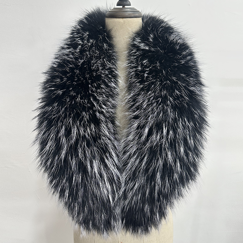 Natural Fur Collar Real raccoo - Shawl Wrap Winter incelemesi ve fiyatı