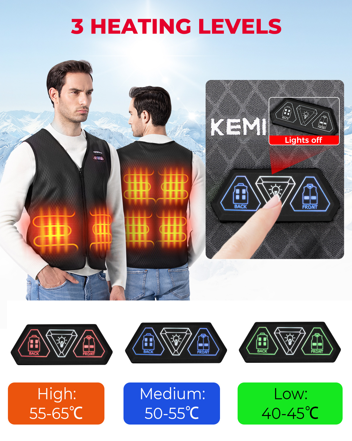Lightweight Heated Vest USB Po - Heated Vest Battery incelemesi ve fiyatı
