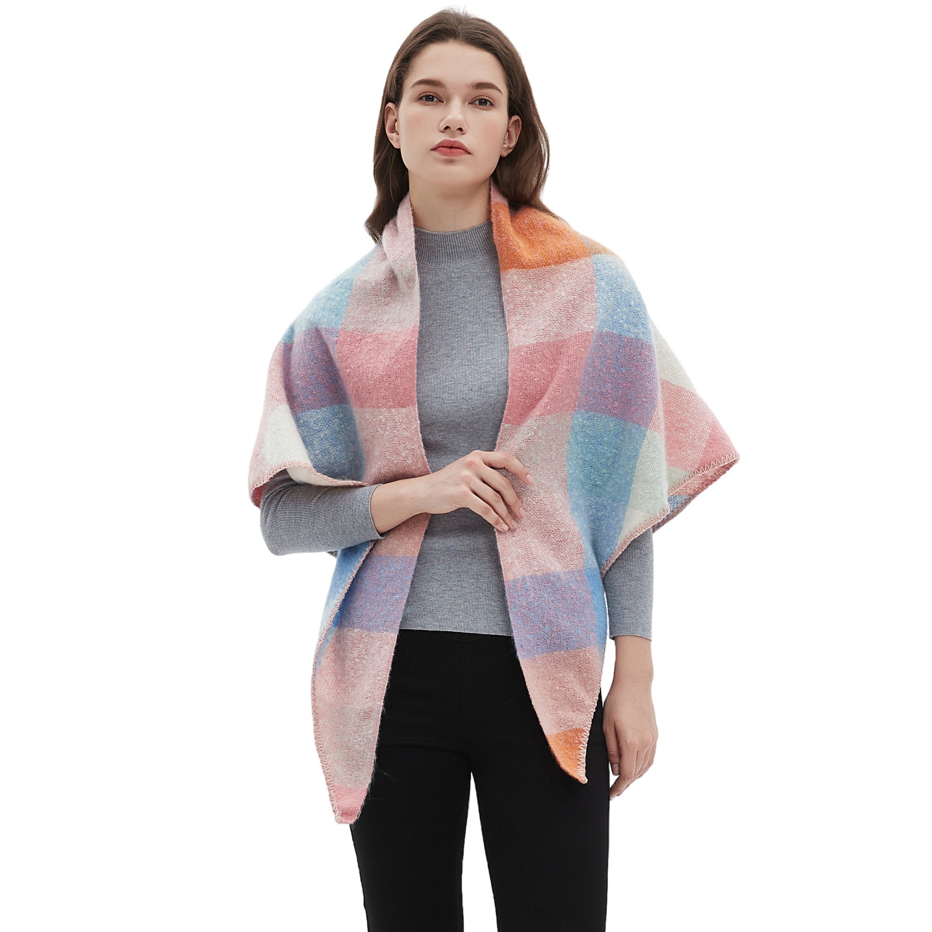 Women's Plaid Scarf Shawl  Sho - Shawl Wrap Winter incelemesi ve fiyatı