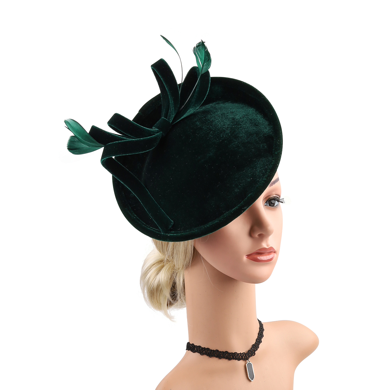 Velour Velvet Fascinator Feath - Winter Headband Fleece incelemesi ve fiyatı