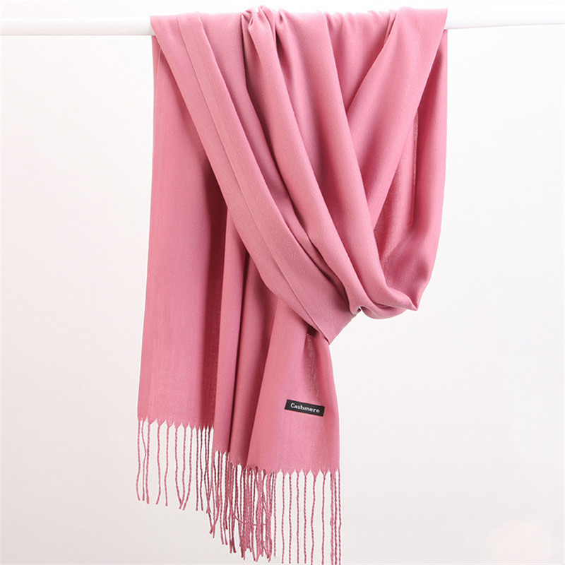 Women Solid Scarf Cashmere Fee - Cashmere Pashmina Wrap incelemesi ve fiyatı