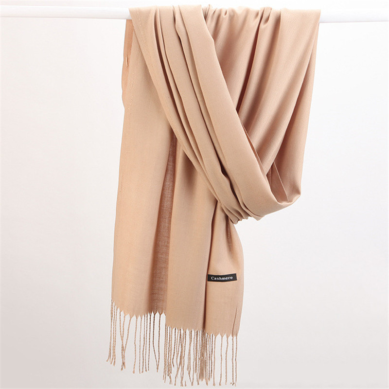 Women Solid Scarf Cashmere Fee - Cashmere Pashmina Wrap incelemesi ve fiyatı
