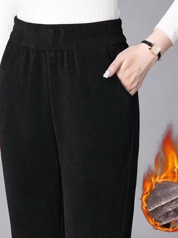 Thickened Straight Leg Pants W - Corduroy Pant Warm incelemesi ve fiyatı