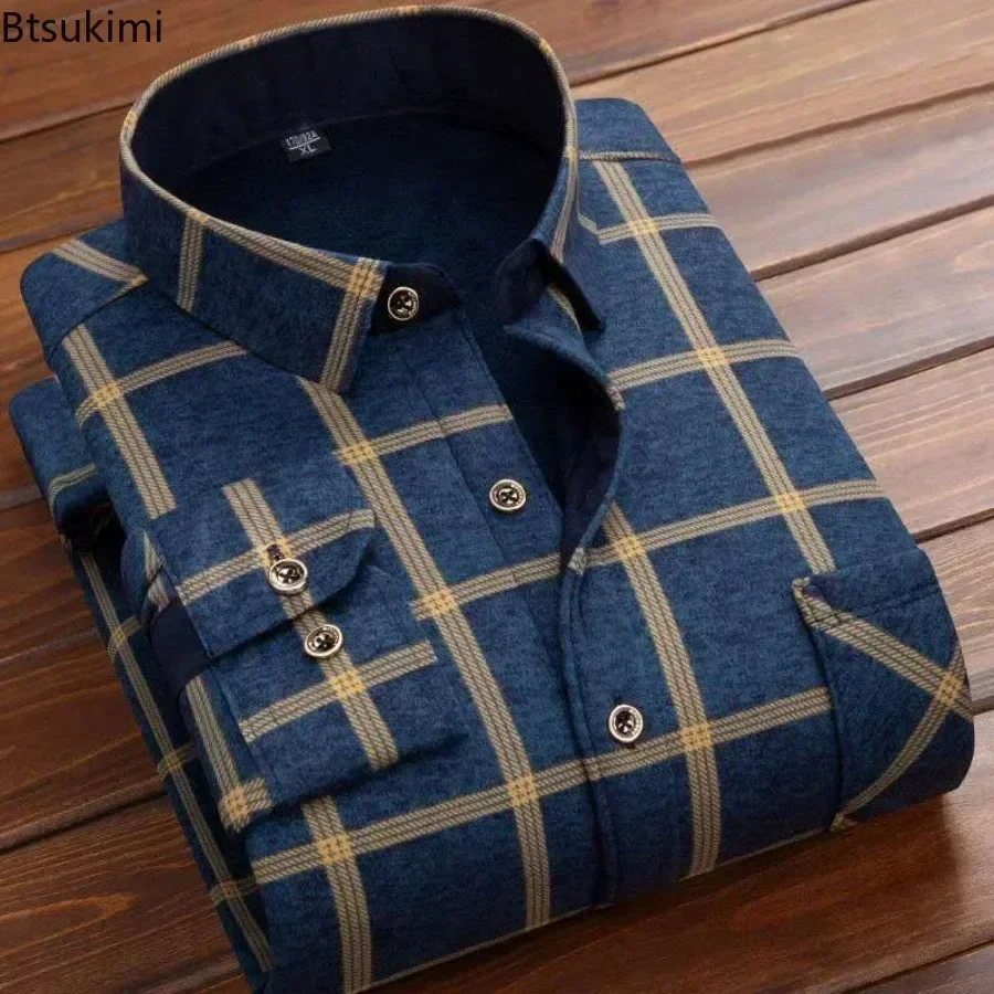 2024 Men's Winter Warm Long Sl - Flannel Shirt Lined incelemesi ve fiyatı