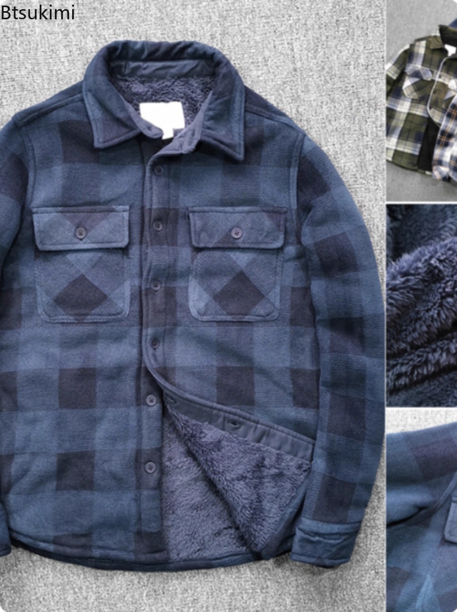 Mens Winter Fleece Linend Warm - Flannel Shirt Lined incelemesi ve fiyatı