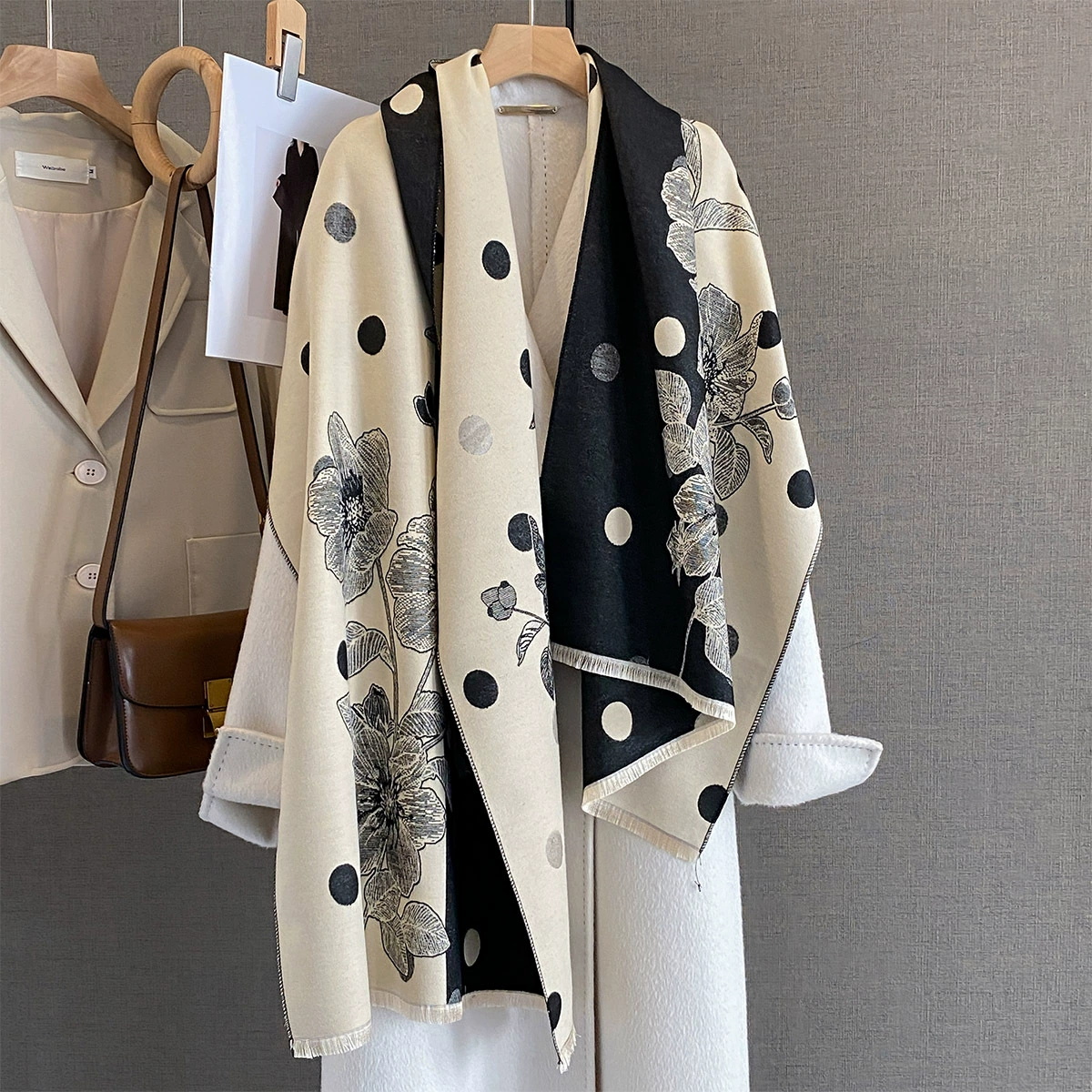 2025 Women Thicken Luxury Wint - Cashmere Pashmina Wrap incelemesi ve fiyatı