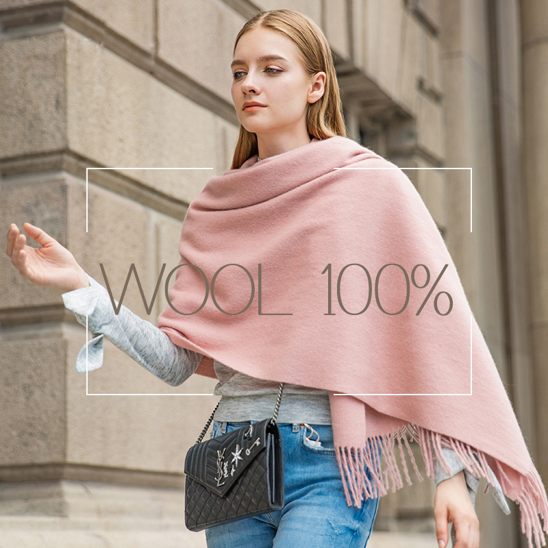 Wool Winter Scarf Women Fashio - Shawl Wrap Winter incelemesi ve fiyatı