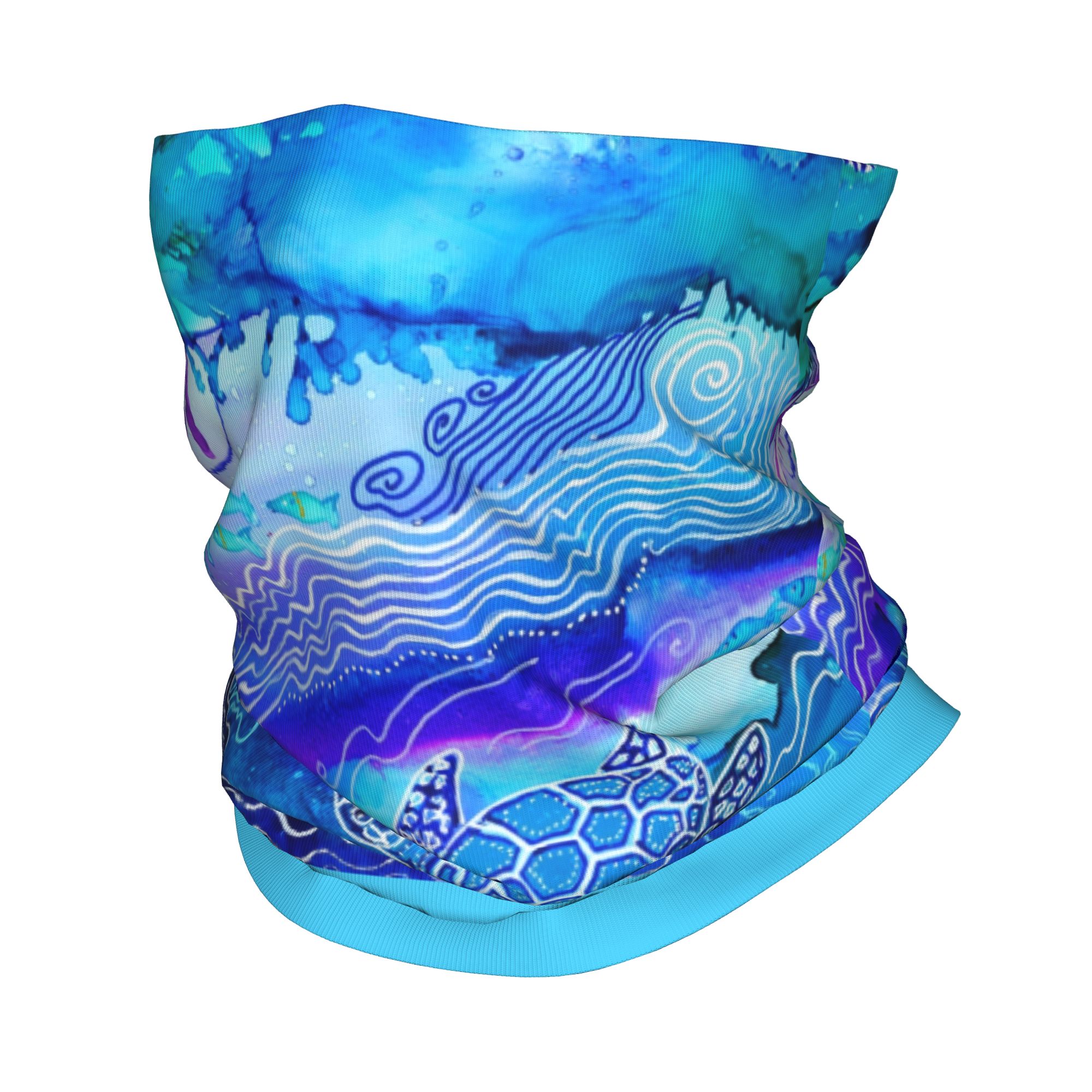 Custom Ocean Turtle Dive Winte - Neck Gaiter Fleece incelemesi ve fiyatı