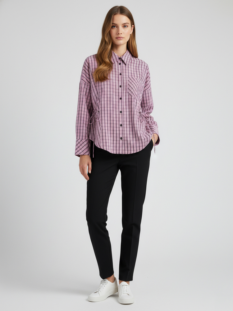 Women's Trendy Plaid Shirt Ele - Flannel Shirt Lined incelemesi ve fiyatı