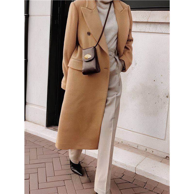 A24F-Womens Long Wool Coats Fa - Wool Coat Peacoat incelemesi ve fiyatı