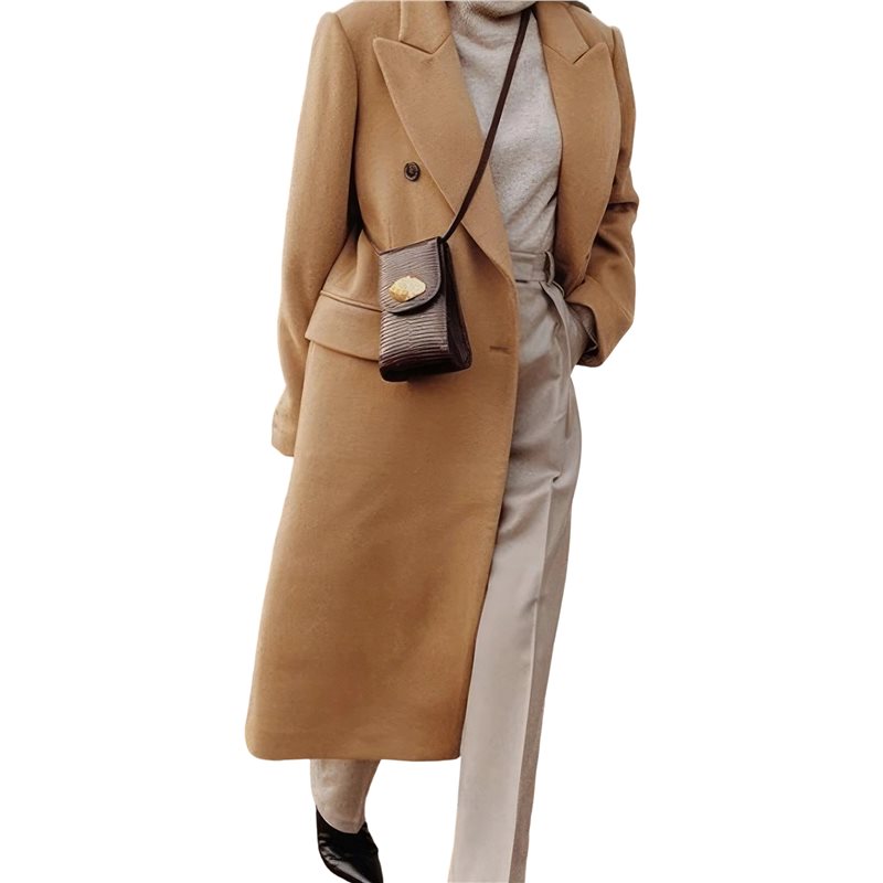 A24F-Womens Long Wool Coats Fa - Wool Coat Peacoat incelemesi ve fiyatı