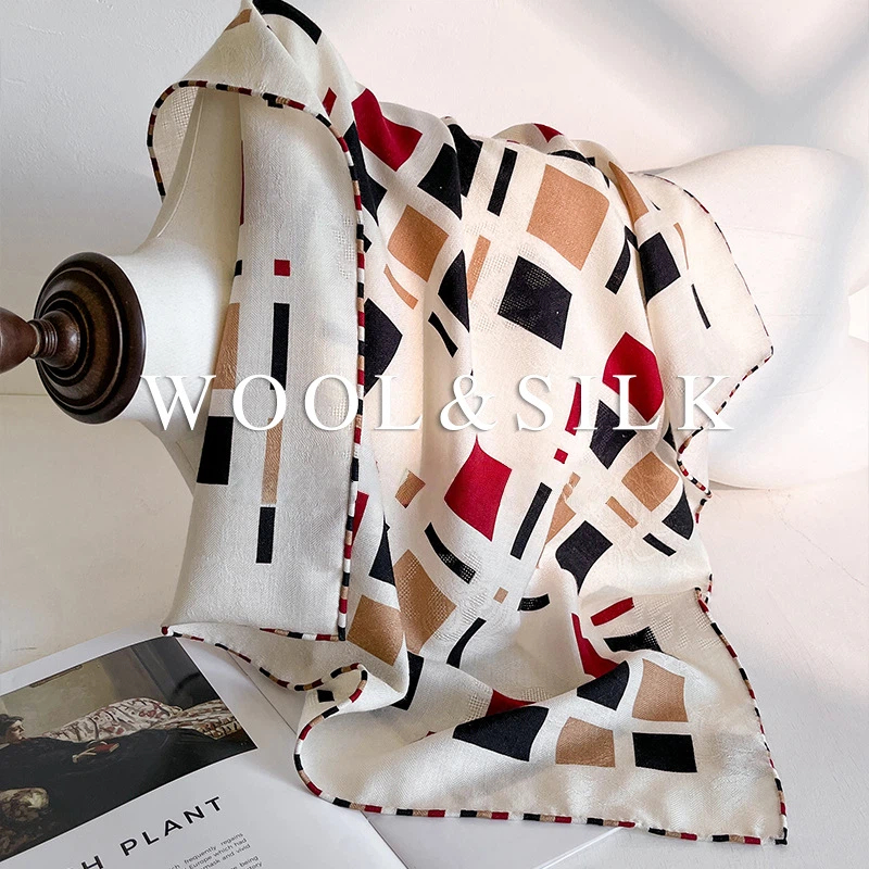 30% Silk 70% Wool Women's Scar - Wool Scarf Men incelemesi ve fiyatı