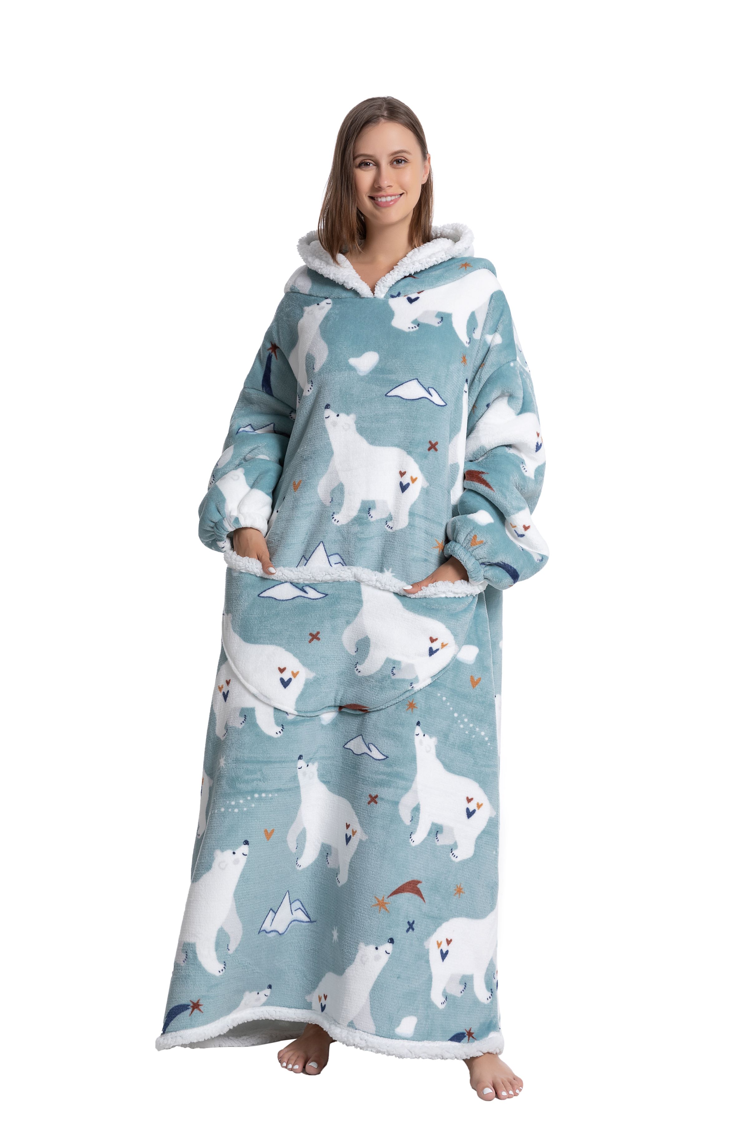 Oversized Wearable Blanket Coz - Sherpa Hoodie Fleece incelemesi ve fiyatı