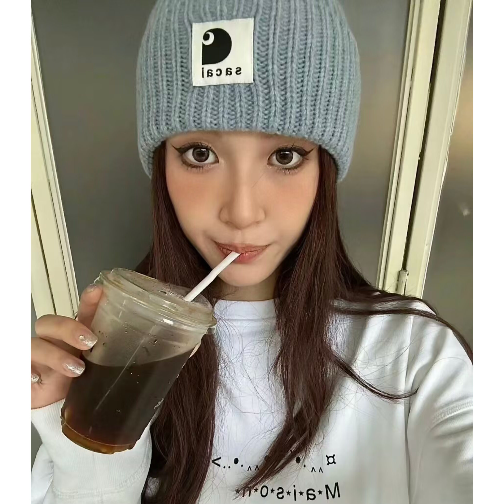 Vuu Sacai Collaborative Patchw - Knit Beanie Hat Warm incelemesi ve fiyatı